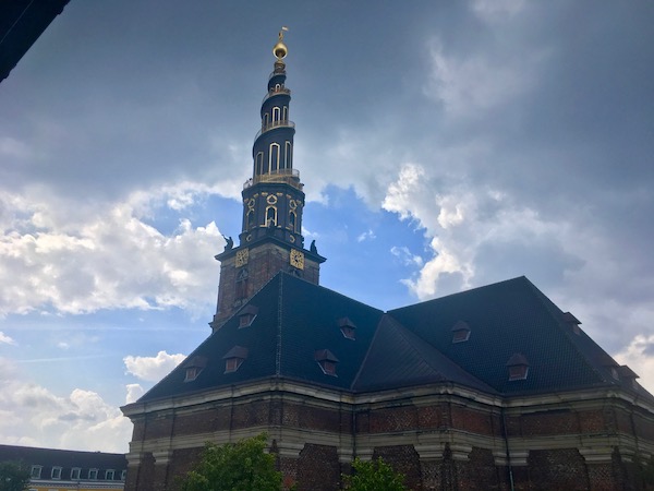 If you’re willing to climb 444 steps up a narrow winding staircase there is a magnificent view of the city from the top of the church spire. We preferred this view from our balcony.