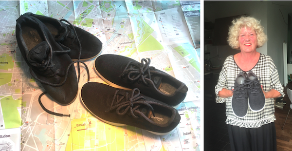 I had to chase my shoes down in Copenhagen at the shipper’s depot because we weren’t at our Airbnb when the two times they attempted delivery, but it all worked out and now i have two very happy feet.