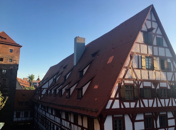 The view from our Airbnb balcony.
