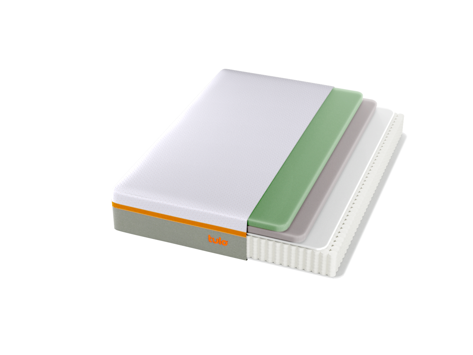 Tulo 12in Hybrid Mattress Cutaway