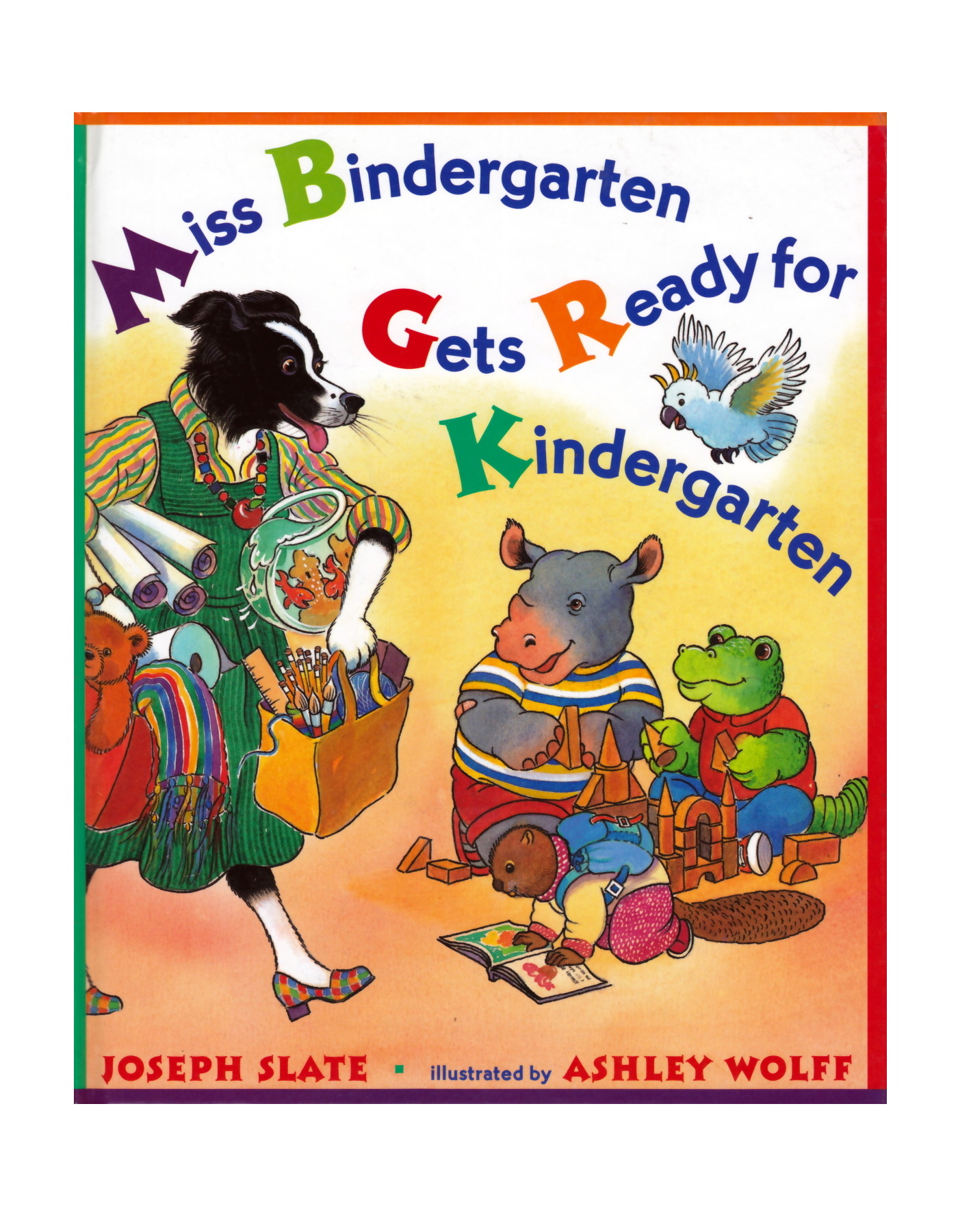  from the Summary: It's the first day of kindergarten and Miss Bindergarten is hard at work getting the classroom ready for her twenty-six new students. Meanwhile, Adam Krupp wakes up, Brenda Heath brushes her teeth, and Christopher Beaker finds his 