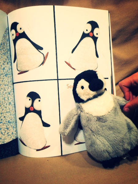 Little Lion demonstrates how the penguin in Penguin Problems does not look good waddling, as he says so himself.