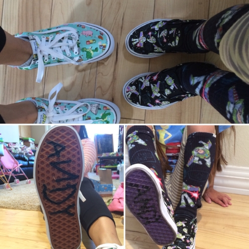 Little Lion and Dr Bookworm in their Toy Story Vans.