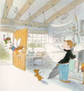 An illustration from April and Esme Tooth Fairies by Bob Graham.