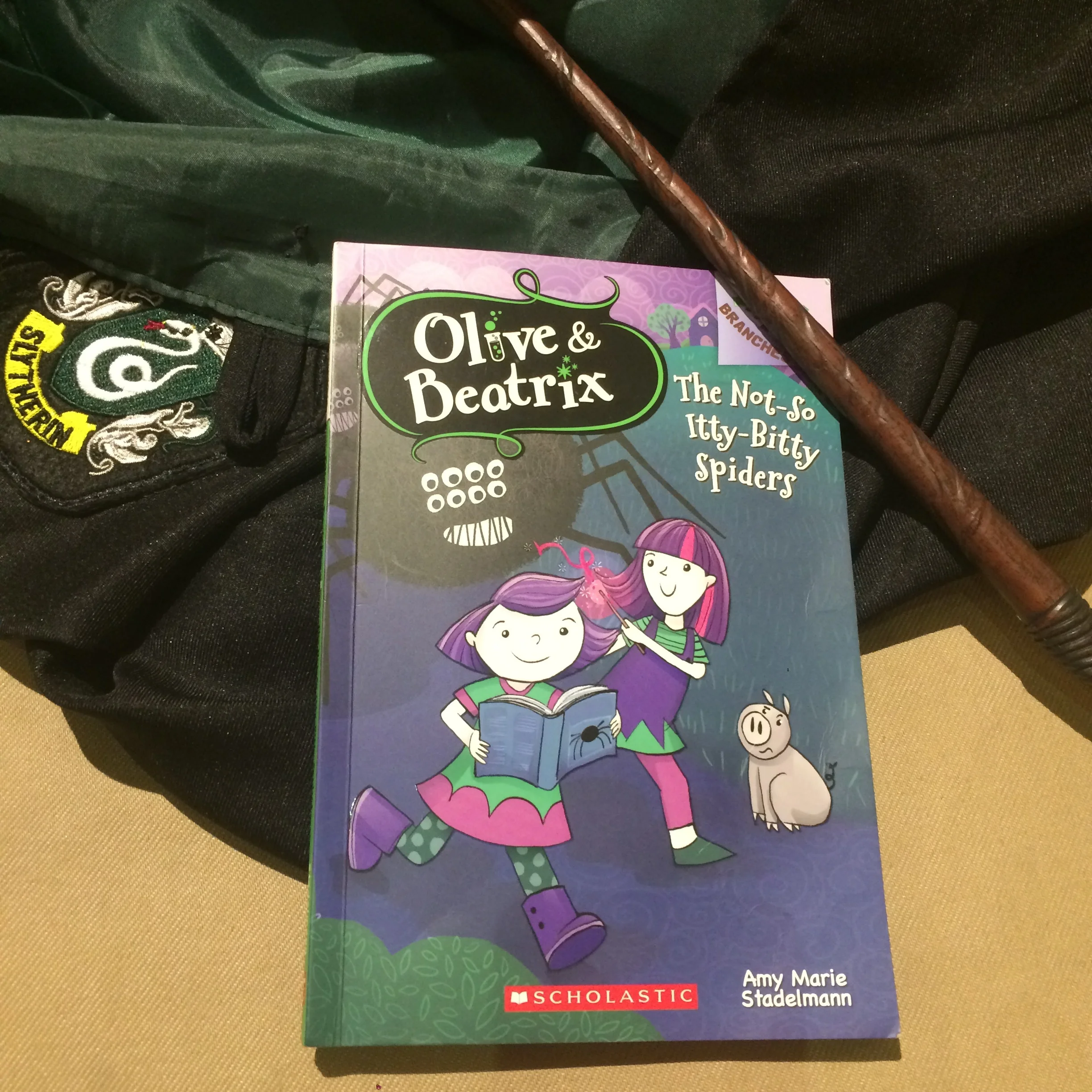 Eeeeeeeeeek! Spiders! And Olive and Beatrix.