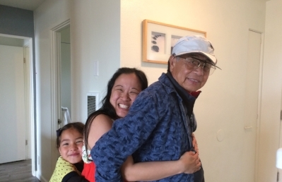 This is what a three generation 'Backwards' hug looks like. Posted with permission.