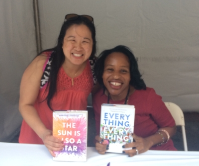 Dr. Bookworm and Nicola Yoon. Yes, I have no eyes when I smile. Can you tell how excited I am?