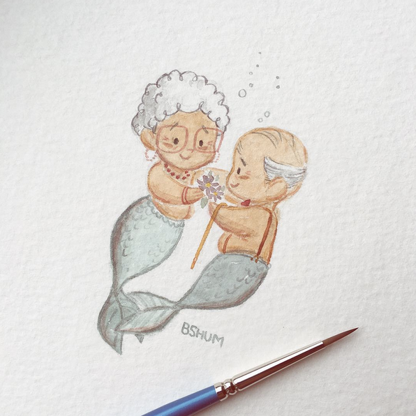 One of Benson Shum's contributions to #MerMay, posted with permission.