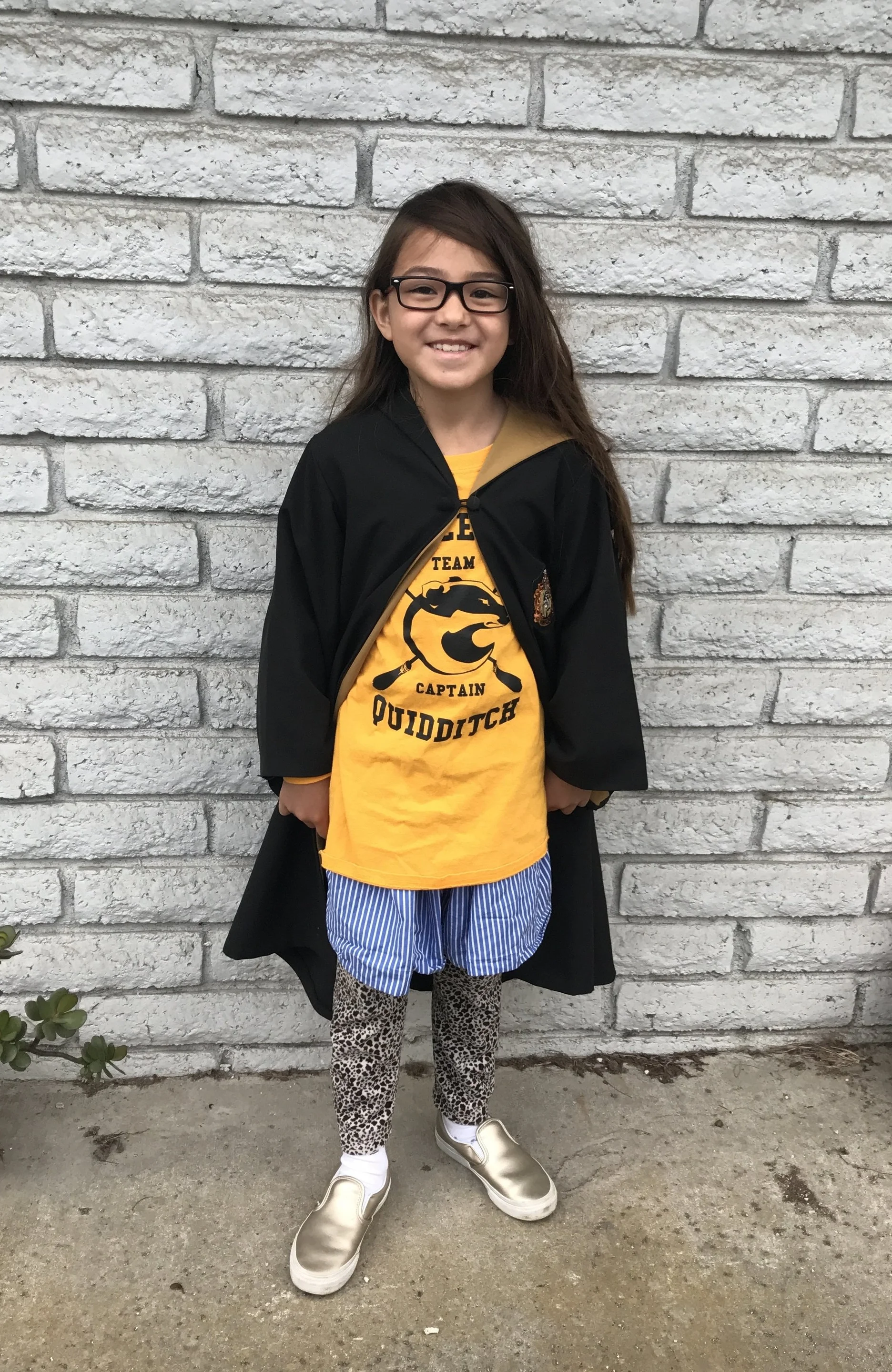 Hufflepuff Letterman Jacket Upcycling