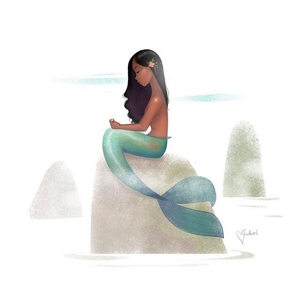 The #Mermay illustration above by Vashti Harrison is one of my favorites of 2018. Posted with permission.