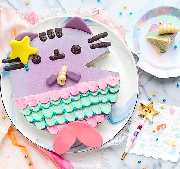 Luxe and the Lady's rendition of Pusheen as a mermaid . Posted with permission.