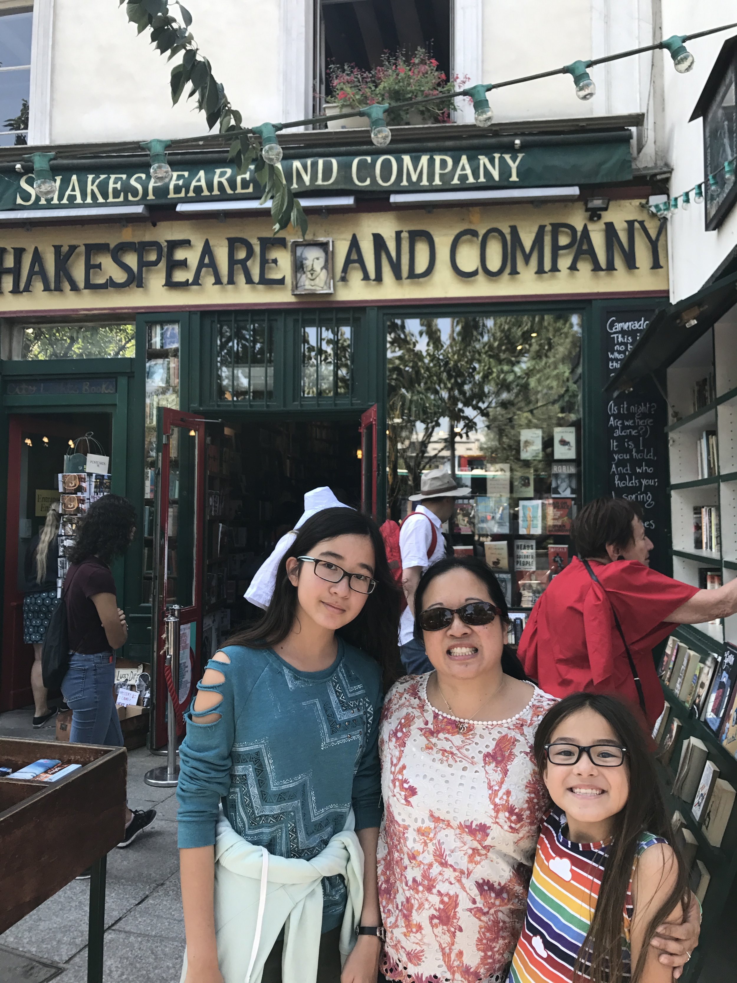 Shakespeare and Co Bookworm Girls.JPG