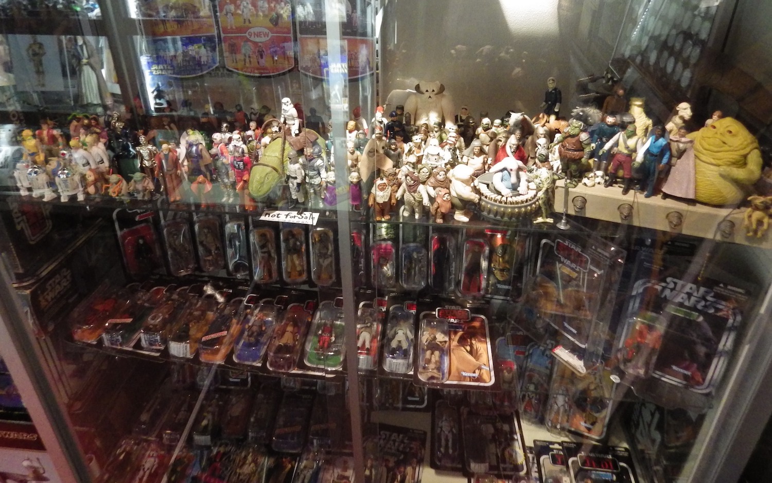 Star Wars figures at a specialty shop called Star Case in Koenji, Tokyo.