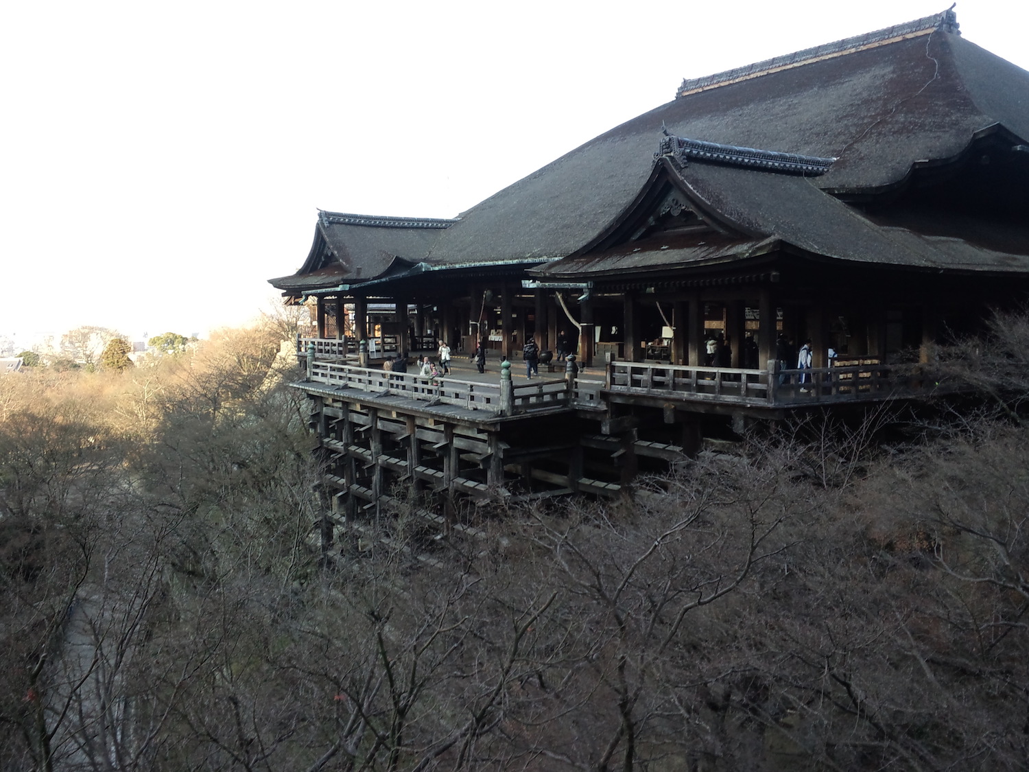 The main hall of Kiyomizudera Temple in Kyoto.