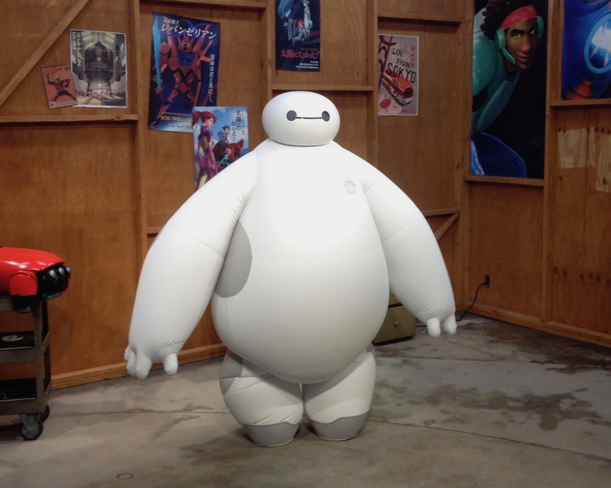 Baymax in his greeting spot at the Epcot theme park in Florida's Walt Disney World. 