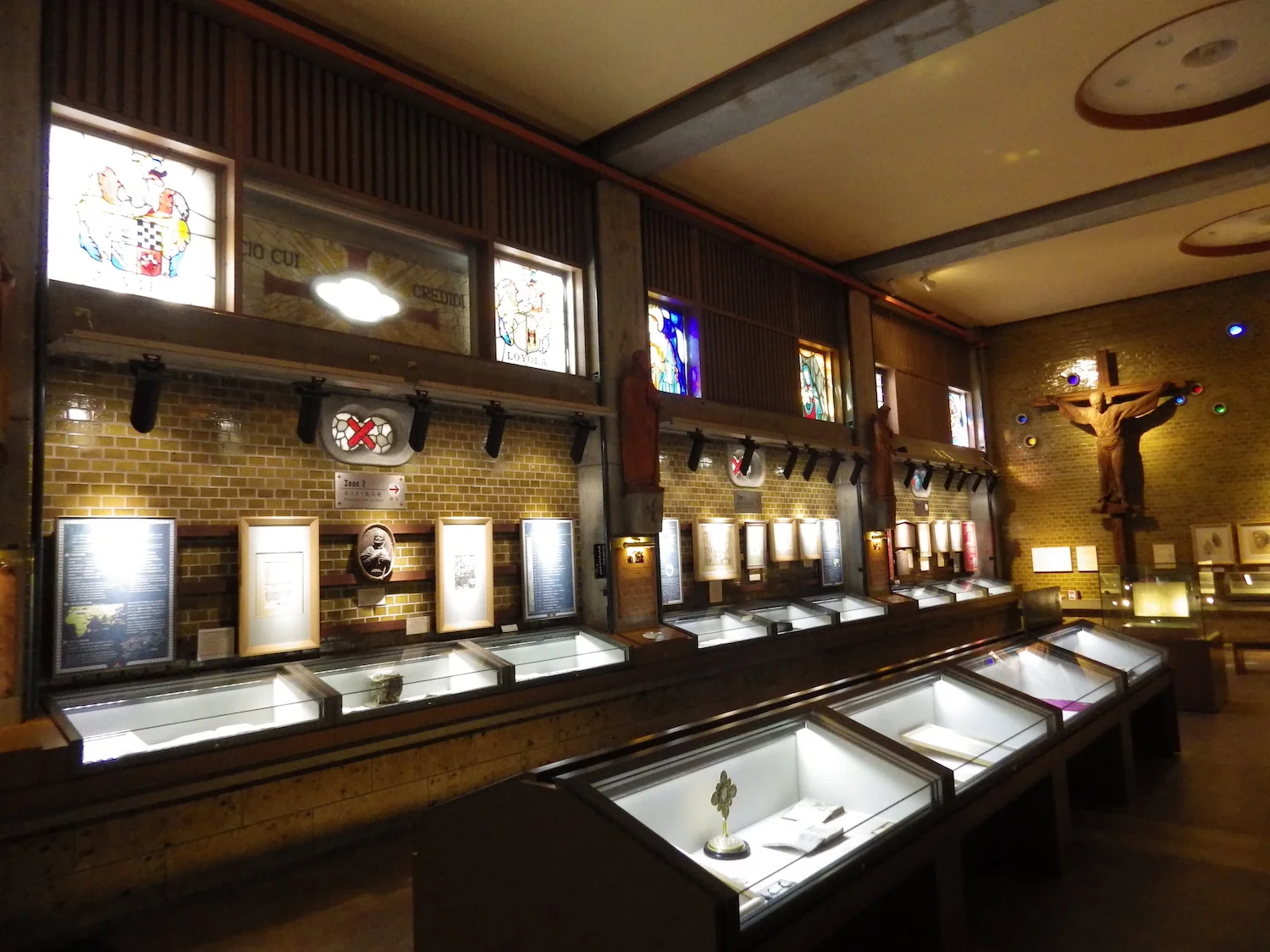 Inside the museum.