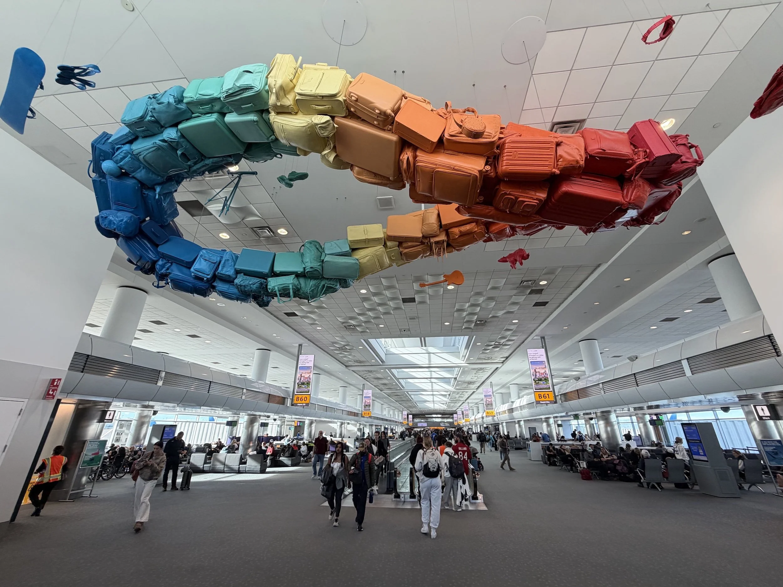 not what you take bring back colorful suitcases hanging dia