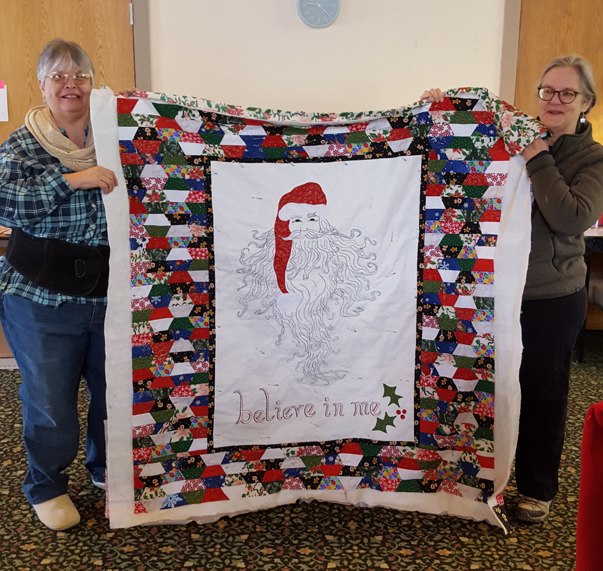 Patty's Santa with Molly, our great Retreat Chair