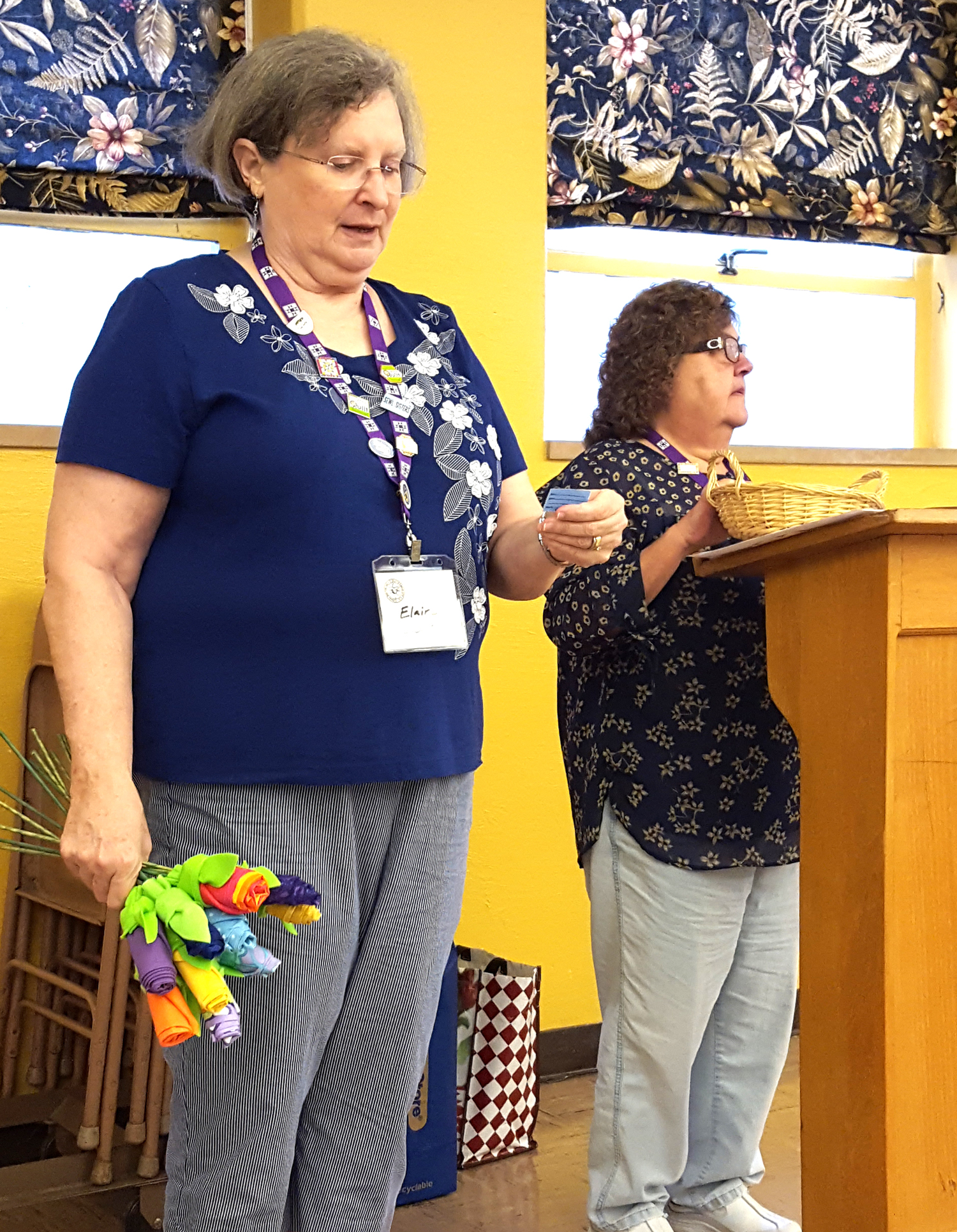 co-presidents and door prizes.jpg