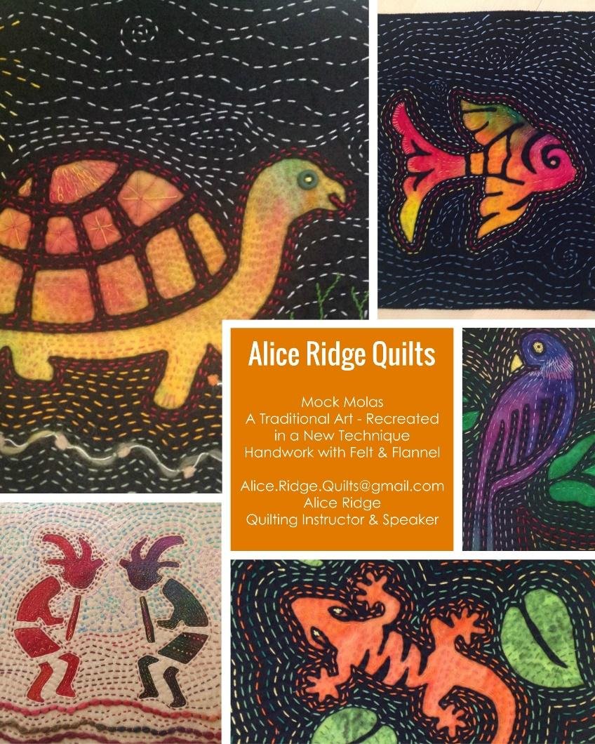 WORKSHOP - MOCK MOLAS - a traditional art modified and made in felt