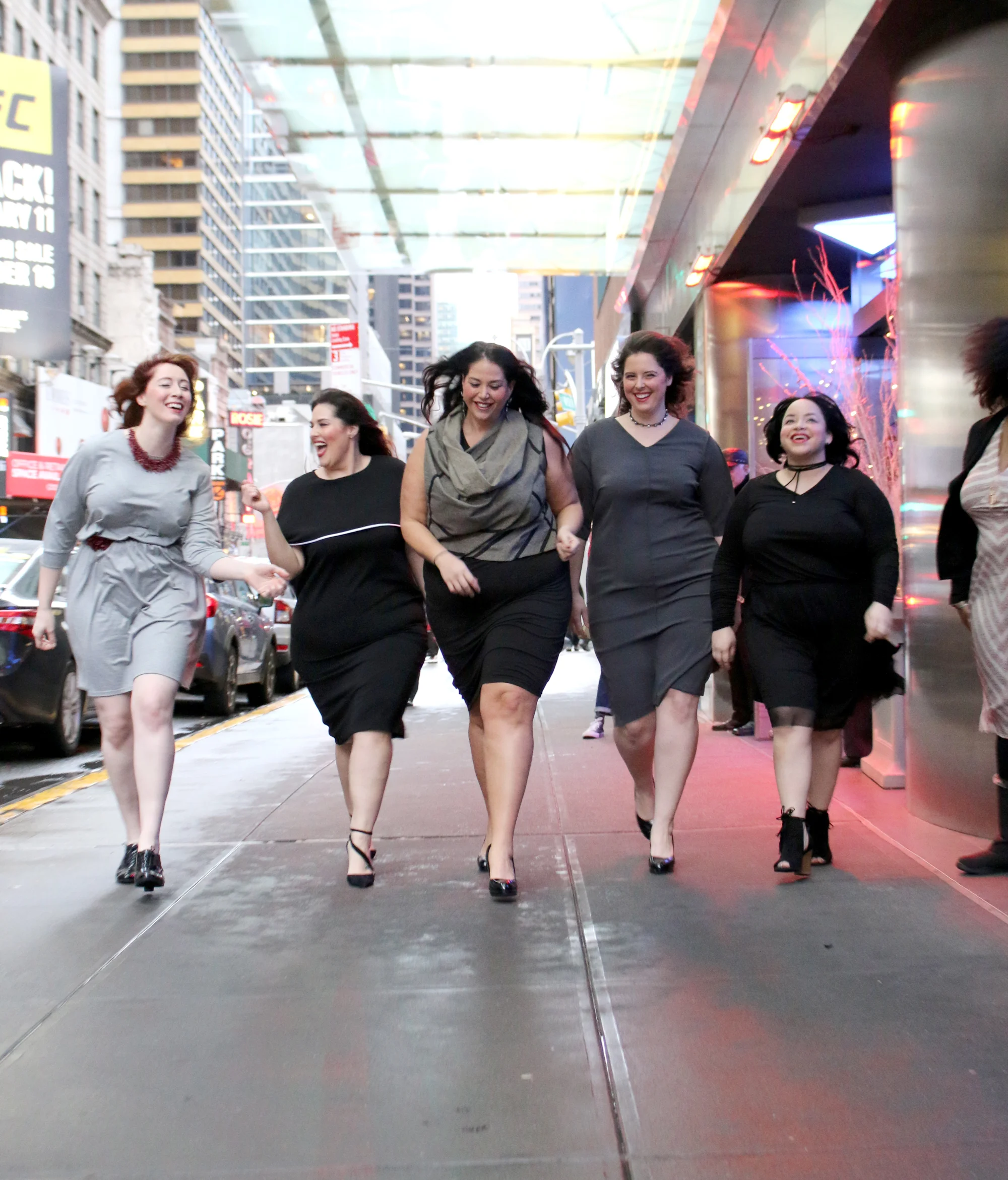 Models (left to right): Megan Pustaver, Rebecca Ballister, Michelle Tesman, Sarah Whitney, Pressila Stewart Photo: Nancy Anteby