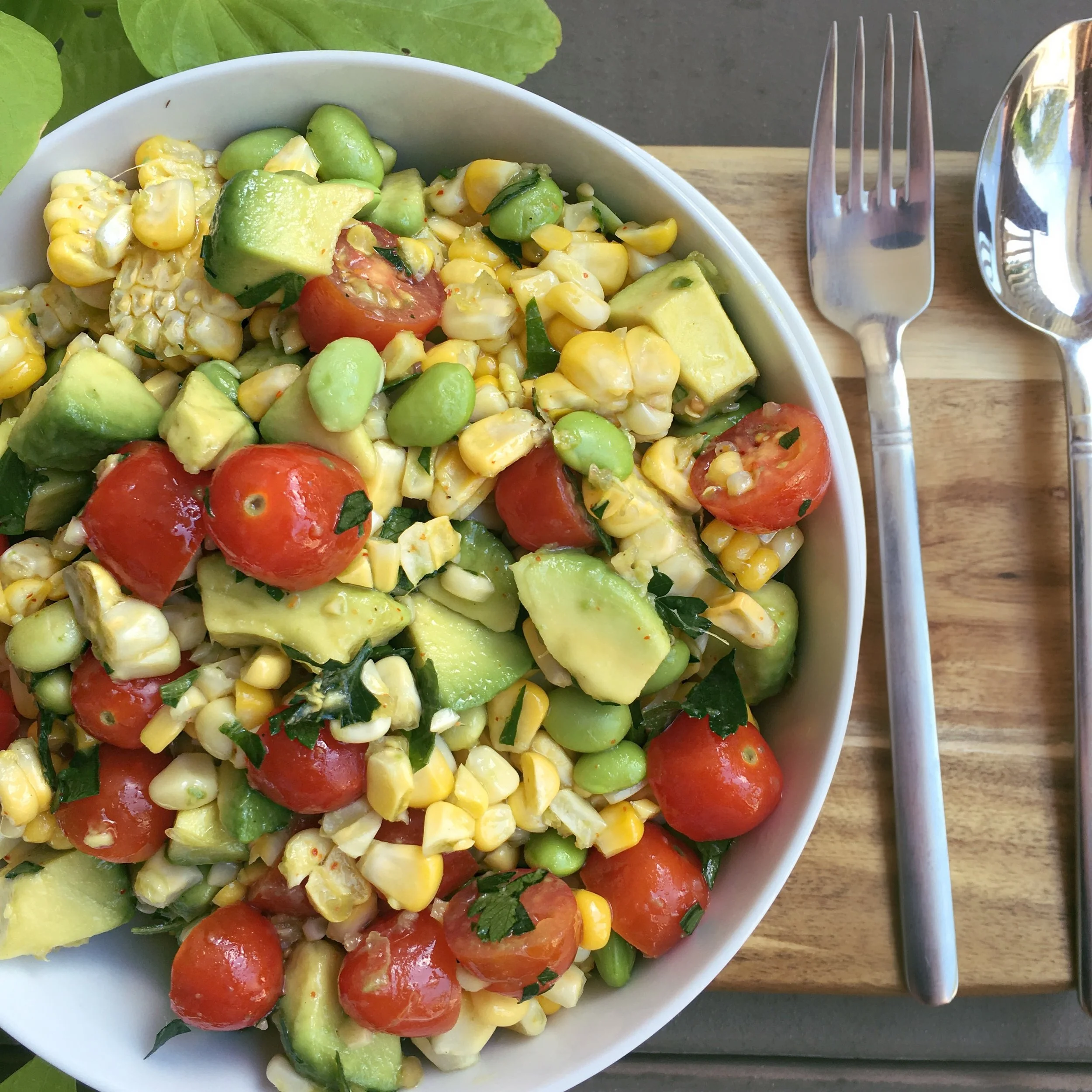 Recipe Roasted Corn Edamame Salad Kitchen Confession Photo 2016 08 23%2C 1 45 01 PM