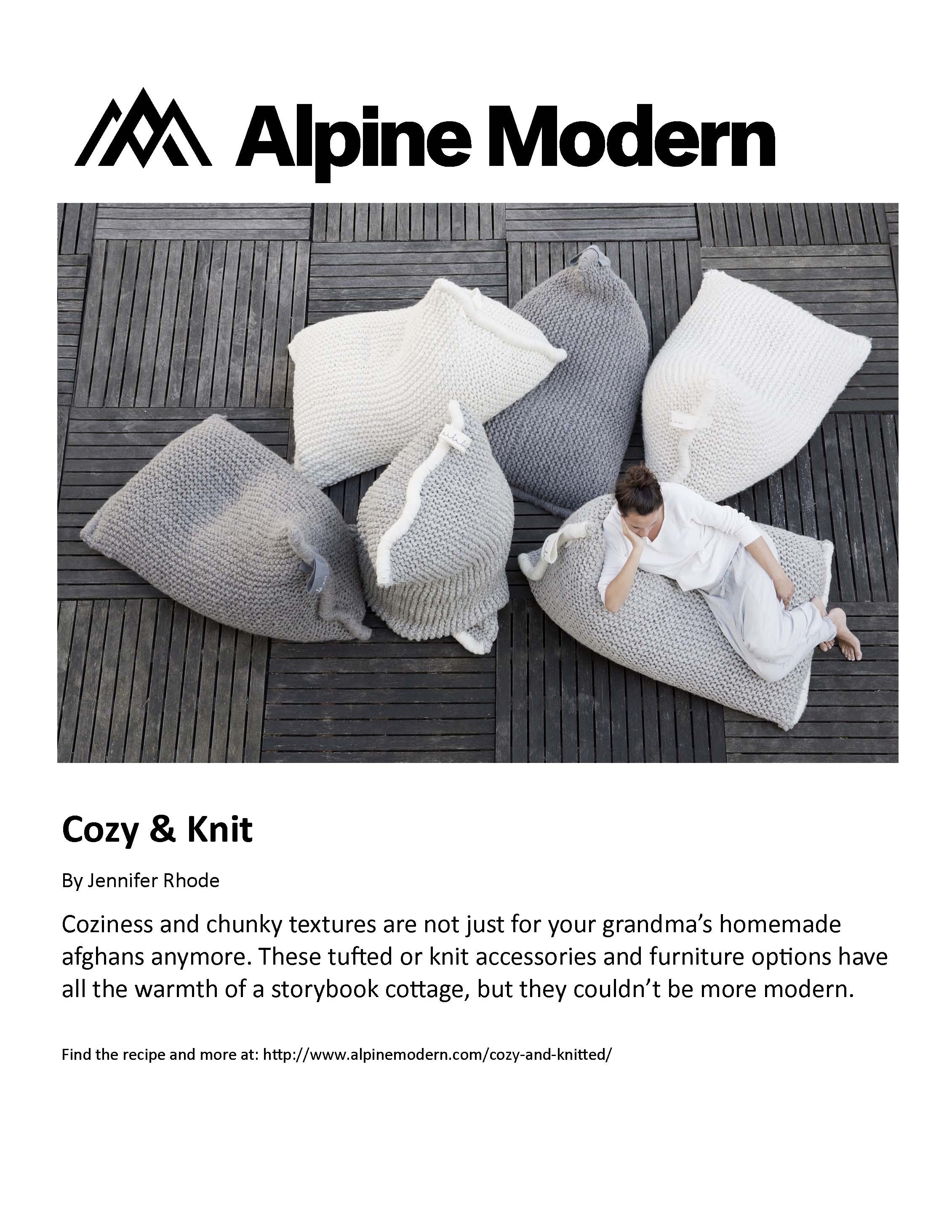 alpine modern: cozy &amp; knit
