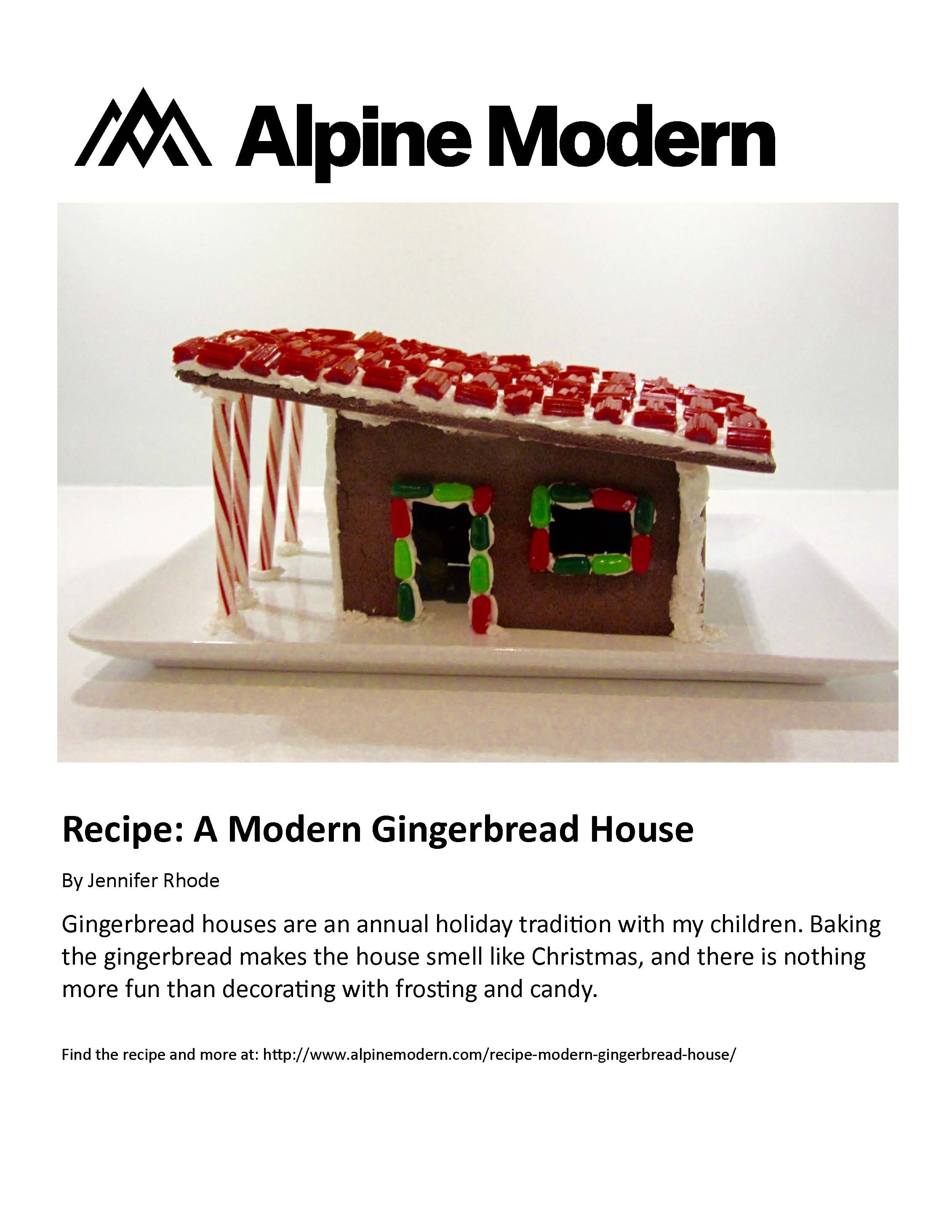 alpine modern: recipie