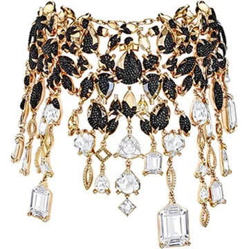 MANOR NECKLACE, MULTI-COLORED, ROSE GOLD PLATING