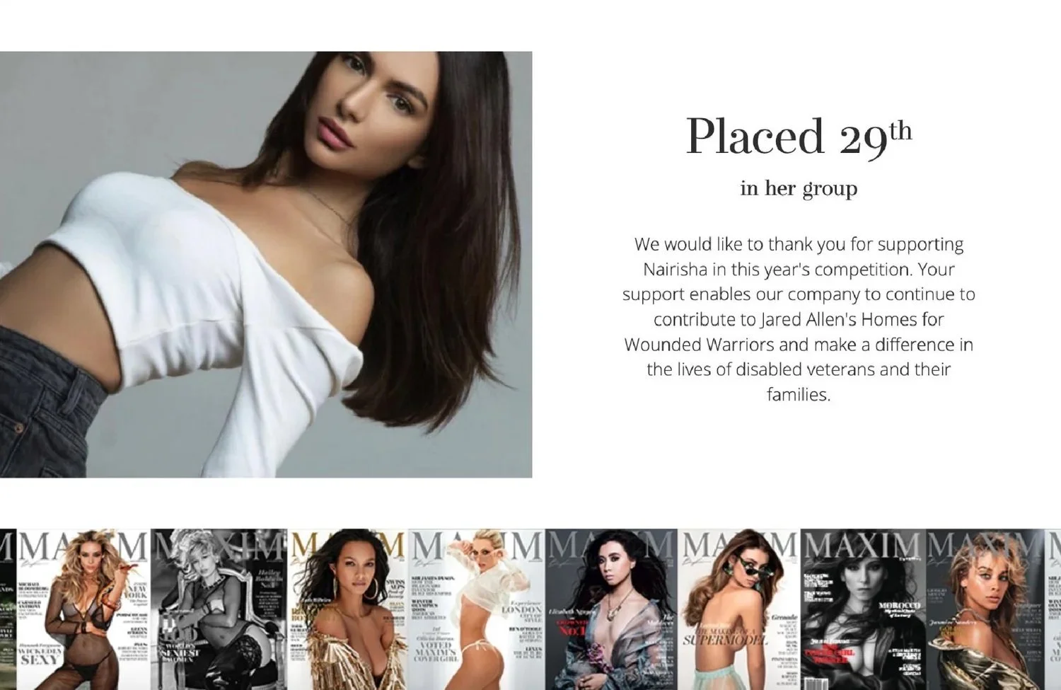 MAXIM MAGAZINE COVER GIRL