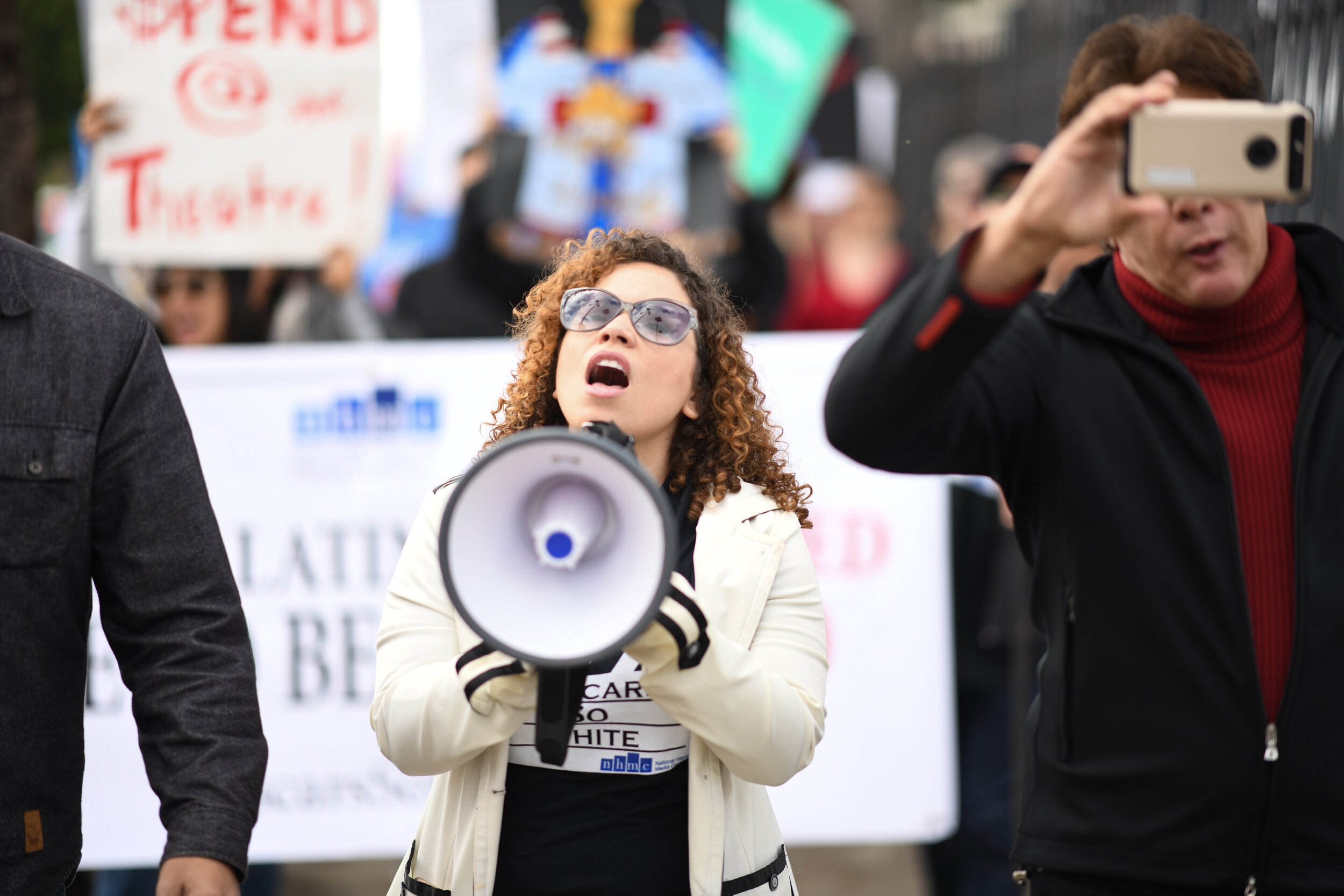 Protesting the lack of Latino representation at the Oscars with the NHMC