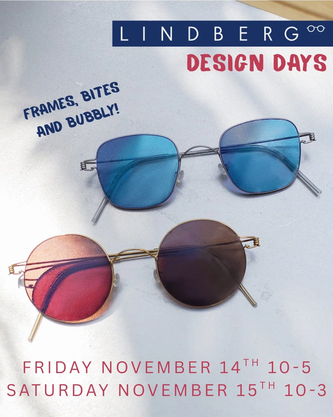 The Lindberg Trunk Show begins tomorrow. View the entire collection and customize style, finish, color &amp; more! 🎨⁠
-⁠
Not able to attend this show? We will be hosting trunk shows all season long! Trunk shows are open house style; no appointment n