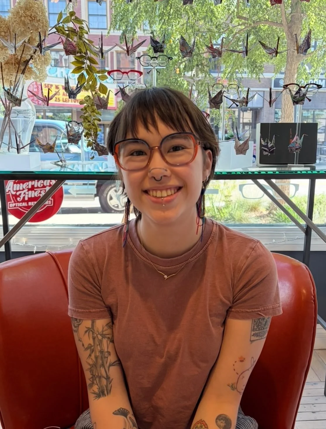 Our day was made by Grace in her new Face a Face beauties 👓🔸✨