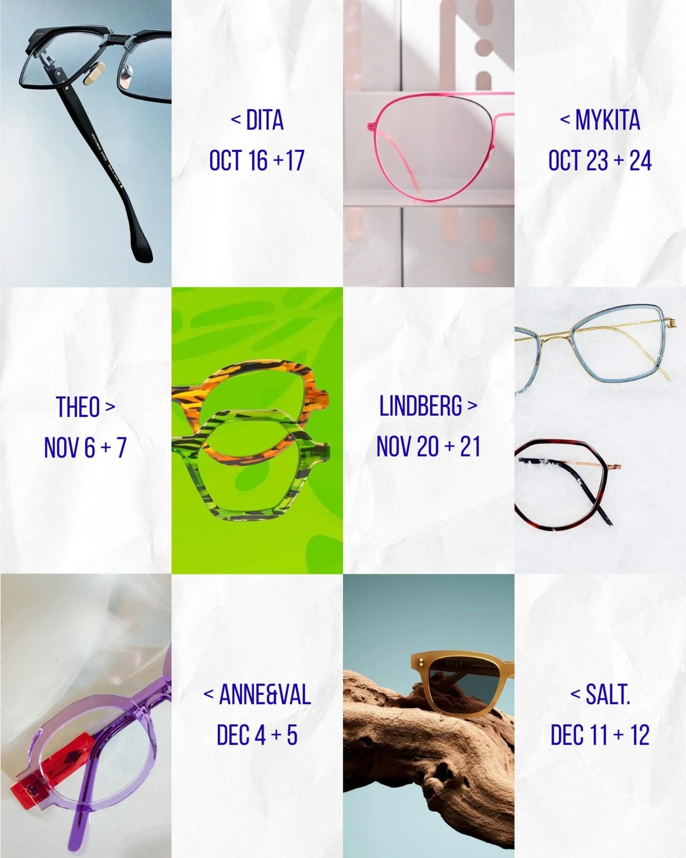 It&rsquo;s almost that time of year! Our annual Trunk Show dates are fast approaching 👀

Check out our featured designers! Come to one or come to all and enjoy Bites &amp; Bubbly while you browse each designer&rsquo;s entire collection 🥂👓✨

Click 