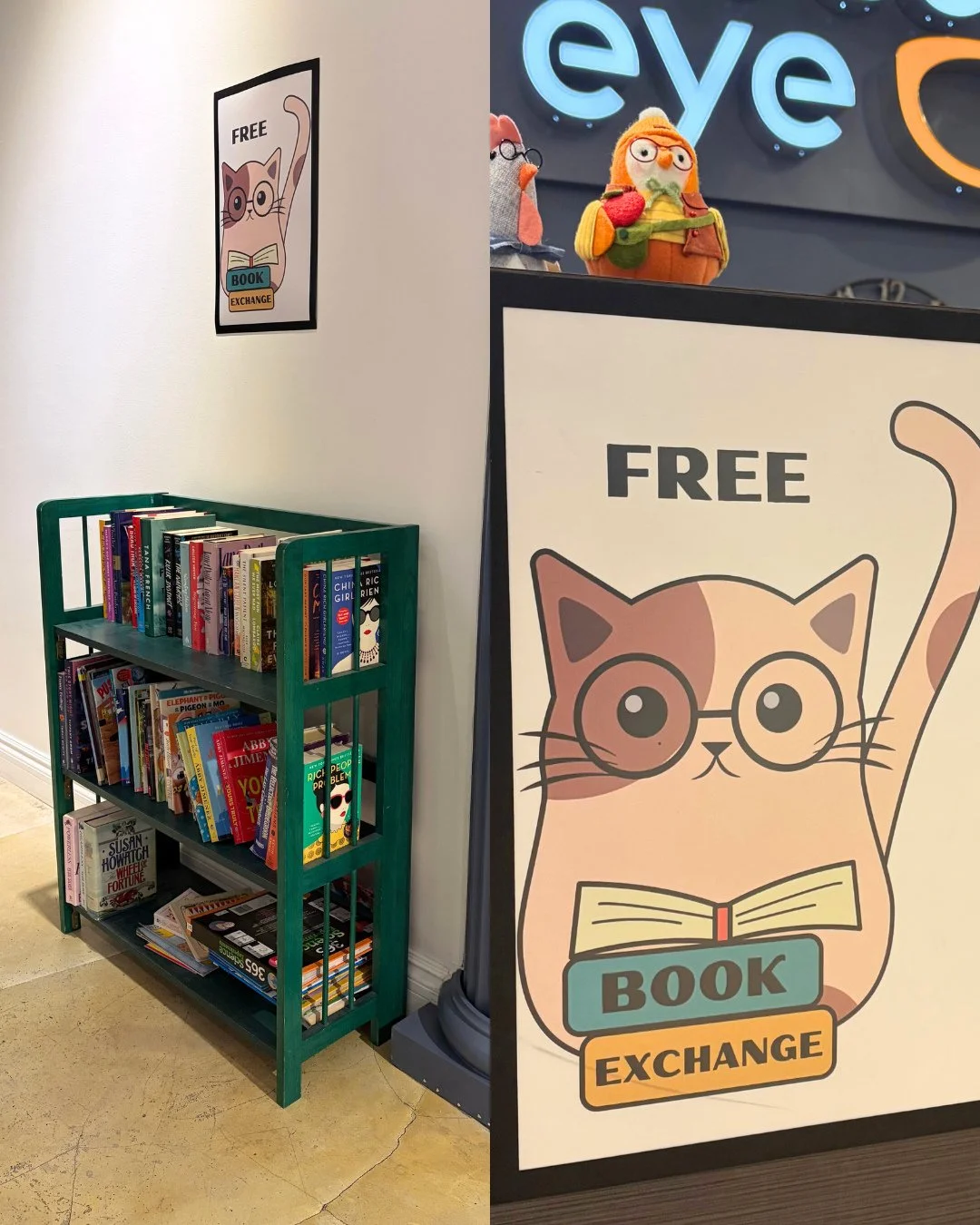 Attention readers! L👀king for your next read? Did you know we have a book exchange in our shop!? Stop by anytime and take a book or leave a book 📚️👓️🔍️🤓