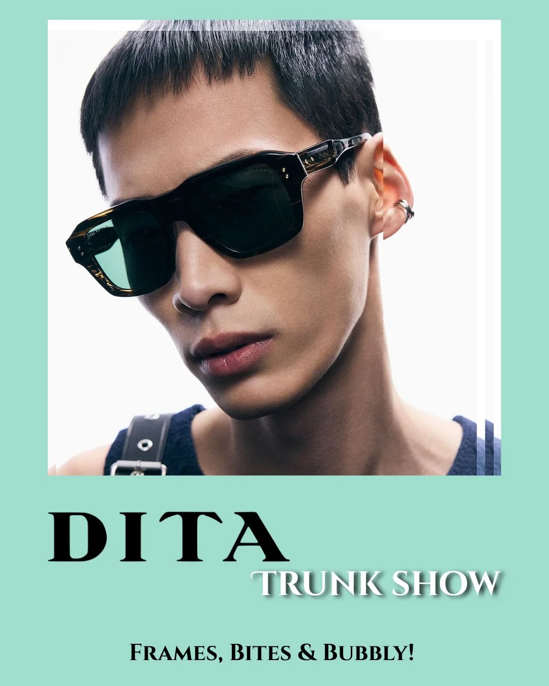 This week! Browse every frame in every color from the Dita collection! 👓️⁠
⁠
Friday 10-5, Saturday 10-3. We'll see you there ✨️⁠
⁠
Trunk shows are open house style; no appointment necessary. Not able to attend this show? We will be hosting trunk sho