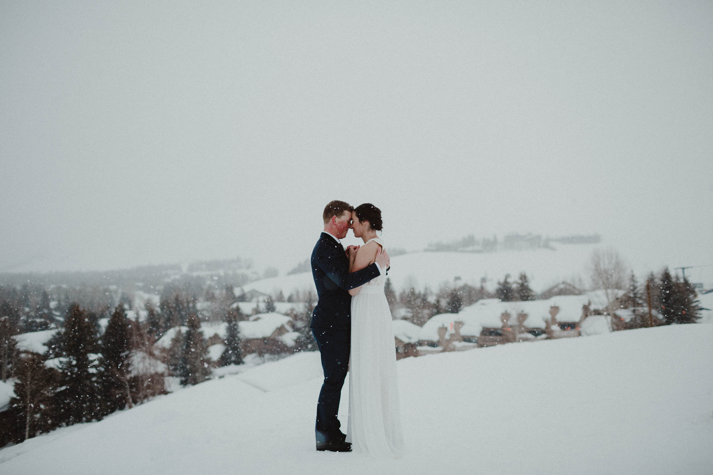 David &amp; Tessa | Sun Valley Winter Wedding