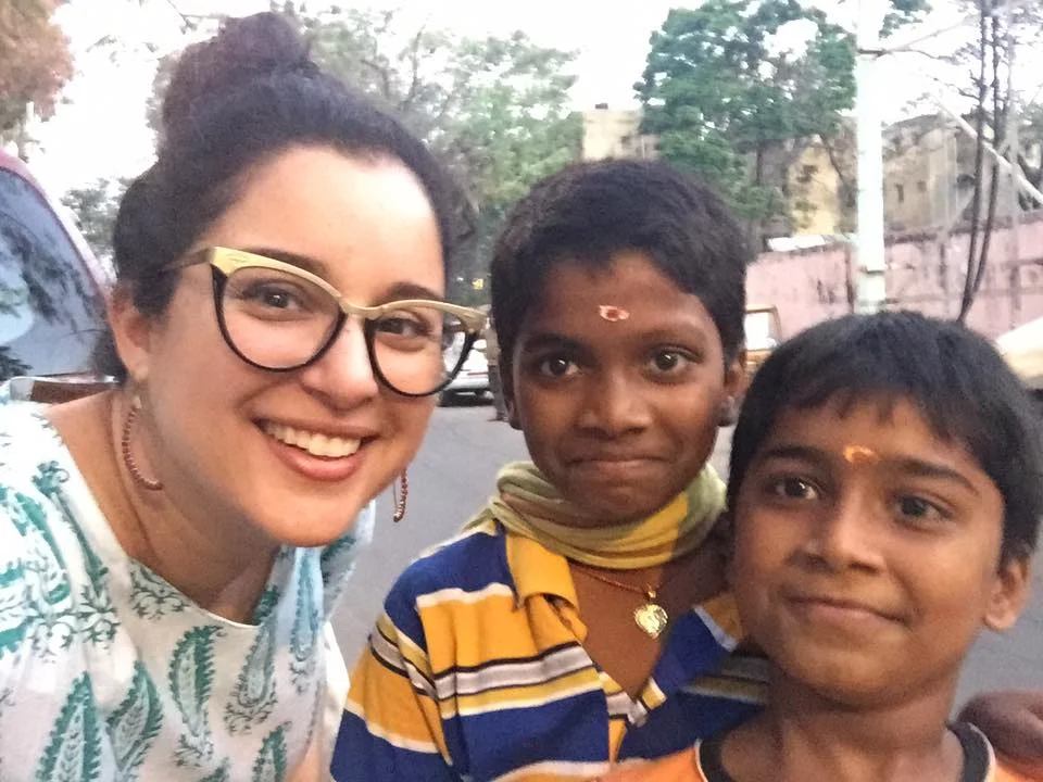 After I took their photo they insisted we do a selfie. I can't imagine how they even know that word. lol. 