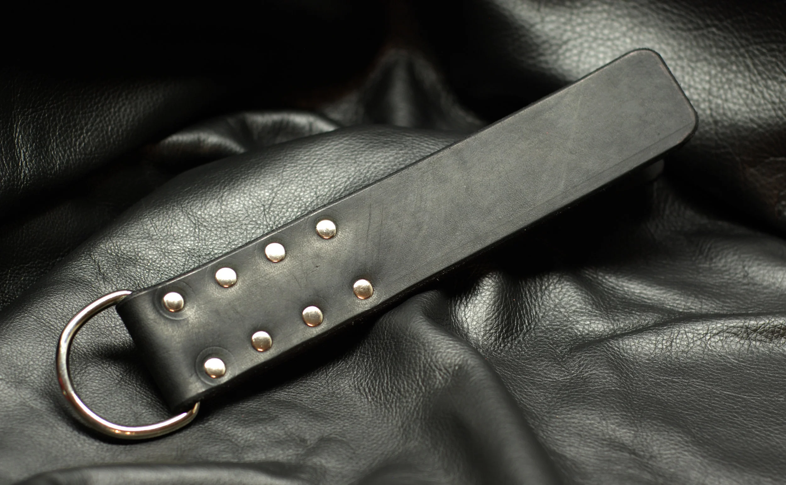 Basic Black Leather Paddle