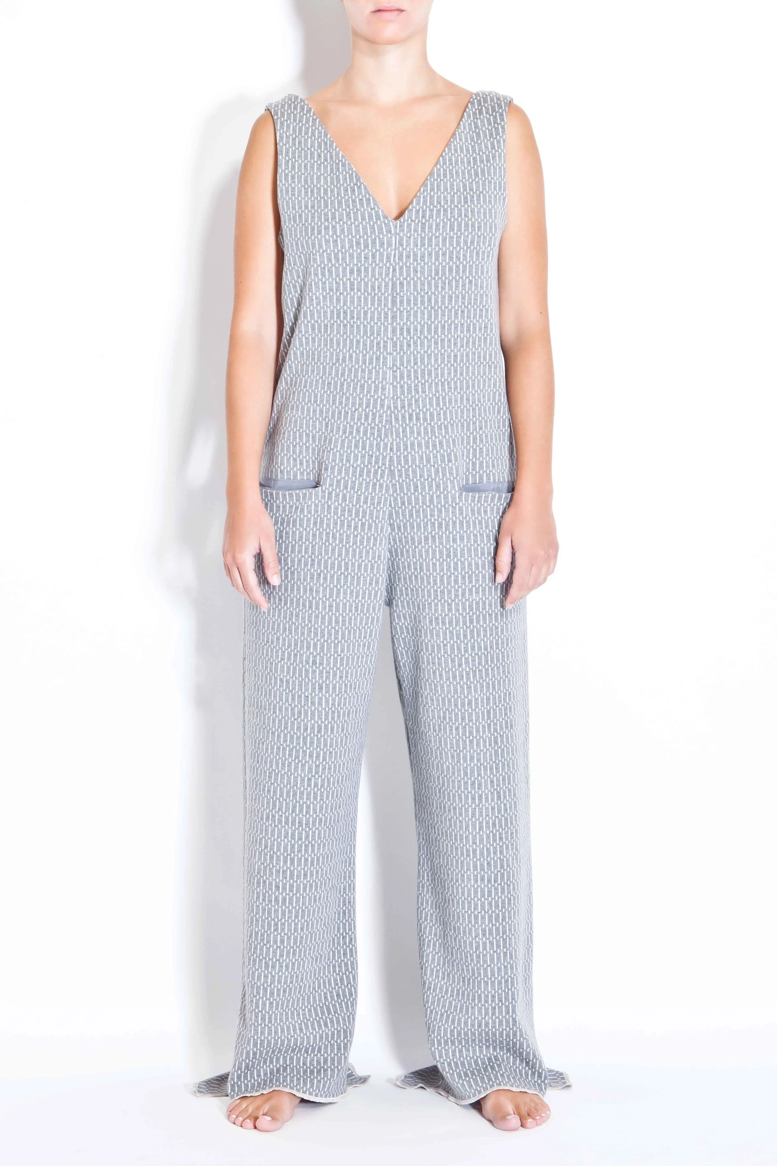 V-neck jumpsuit