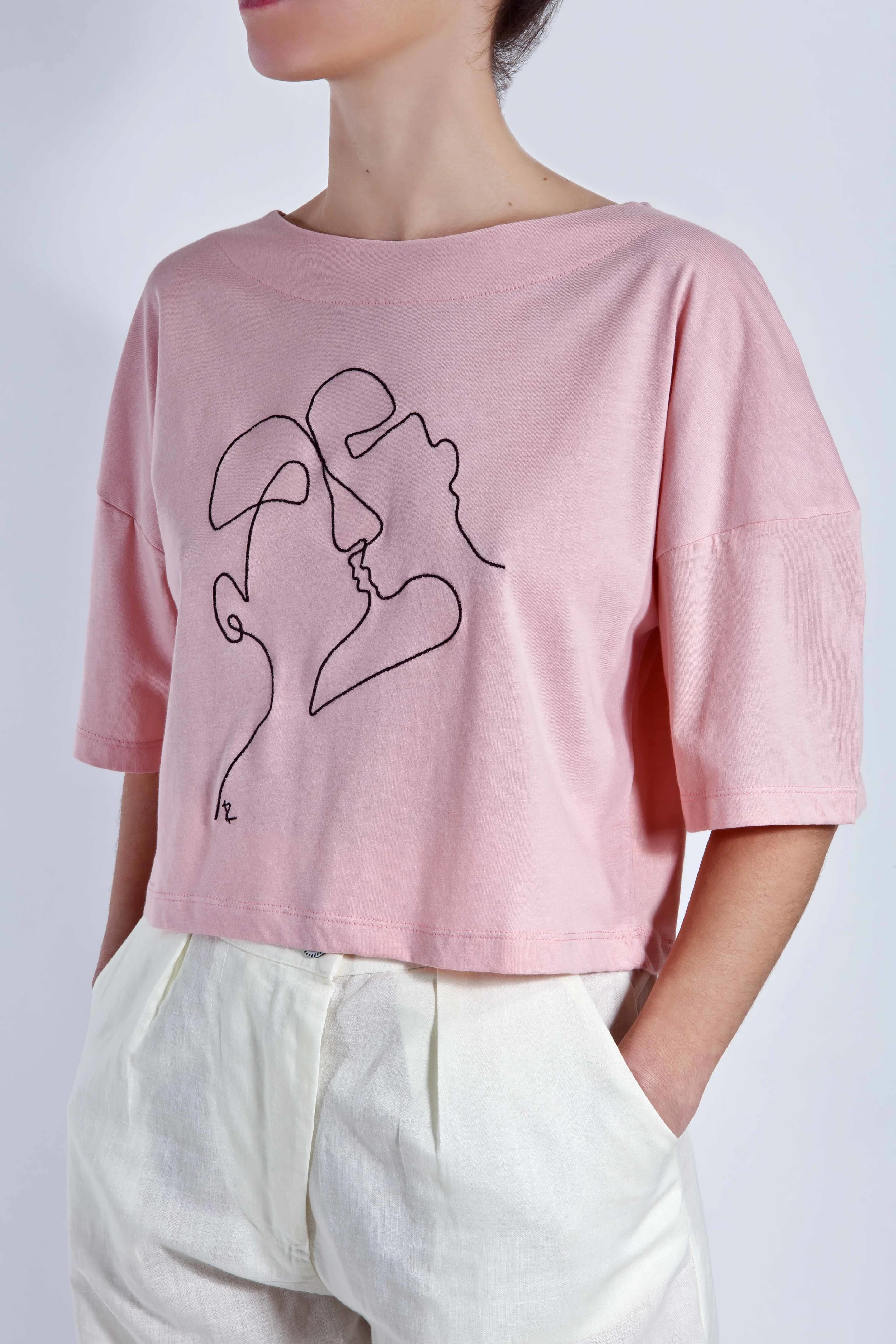 Pink T-Shirt Phainō Cycladic