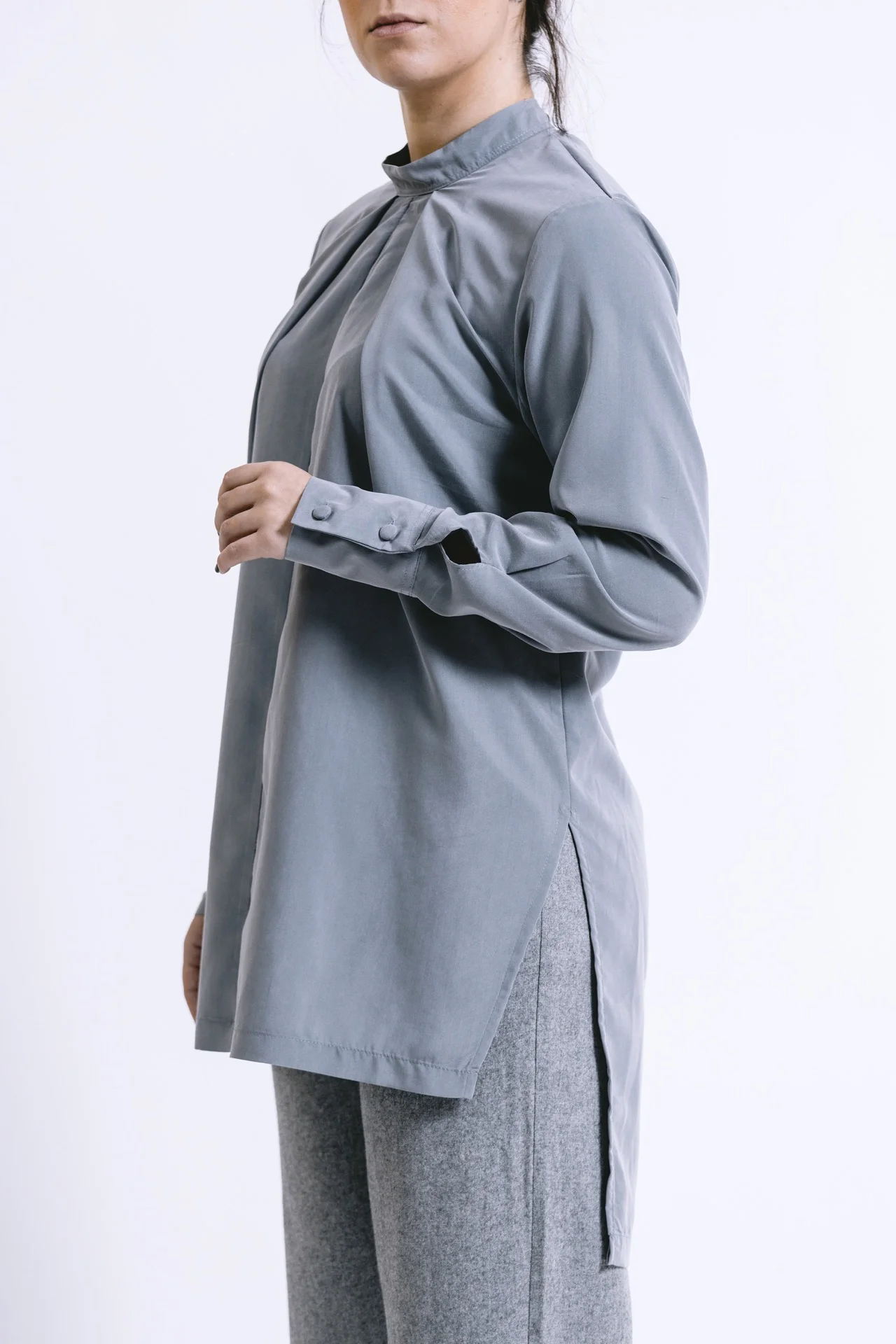 Pleated shirt - Grey
