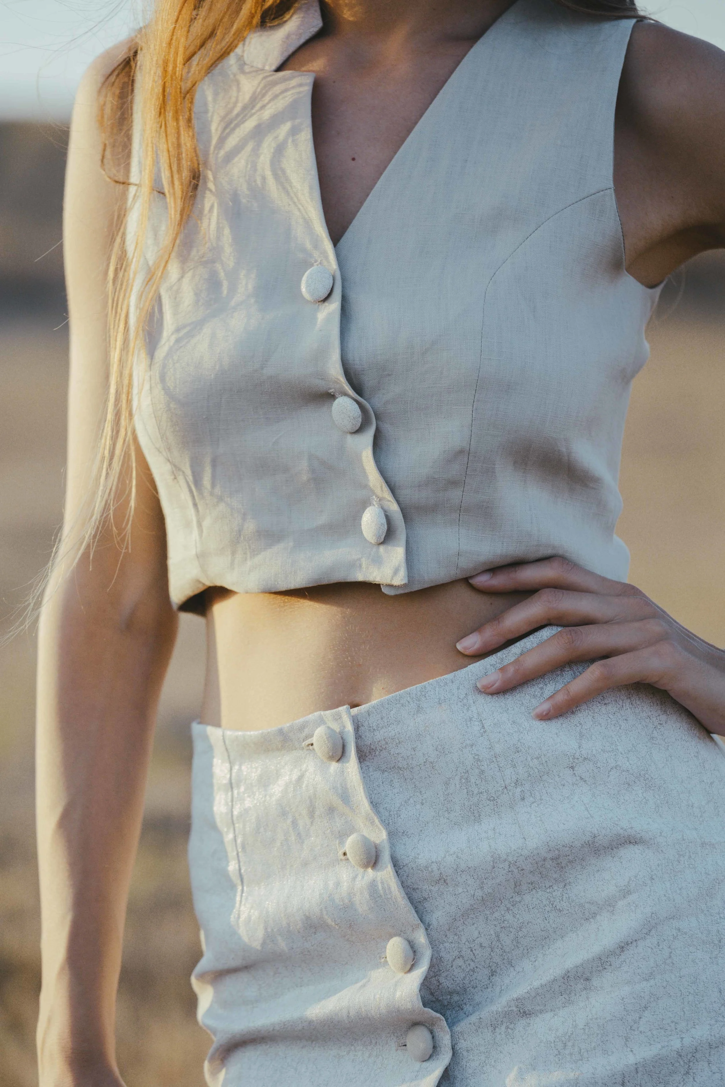 Linen waistcoat