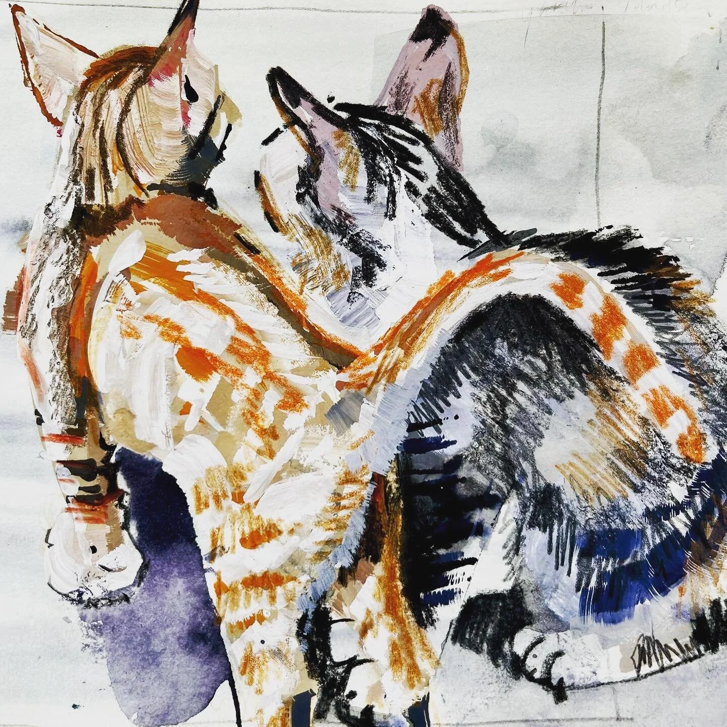 Street cats of Corfu Town #catsofinstagram #dailysketch #sketchbook #corfu