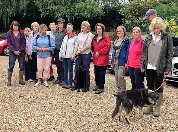 August 2016, Social Walks from Blagdon Hill, Taunton