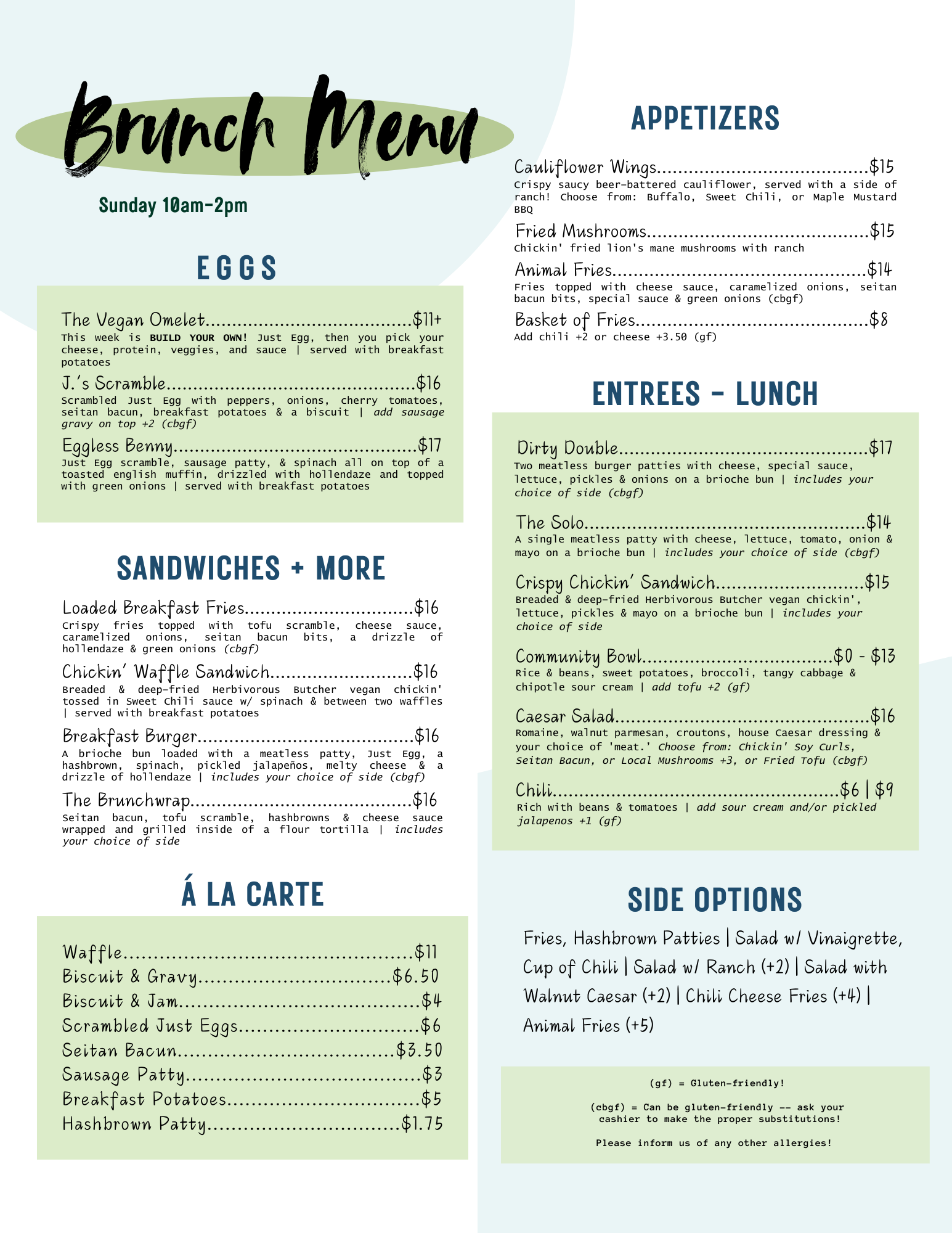 Food — J. Selby's