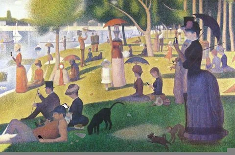 #impressionism #monetsux #paris #pointilism #sundayafternoon #brunch — Artist: Kim Dong-Kyu