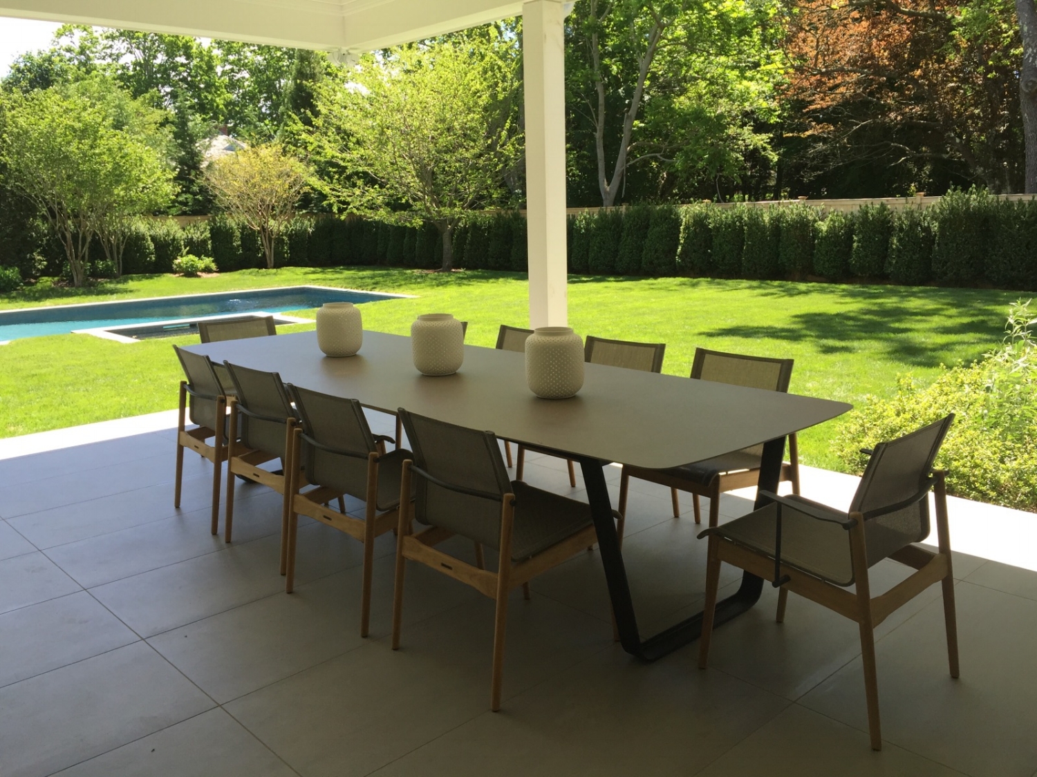 Manutti Air Table + Gloster Sway Chairs