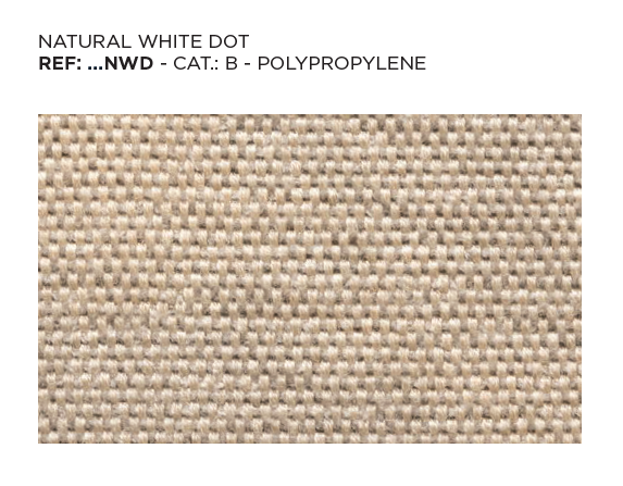 Natural White Dot Fabric