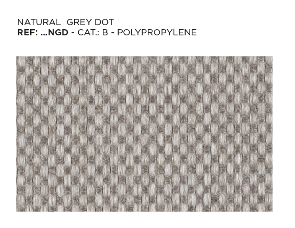 Natural Grey Dot Fabric